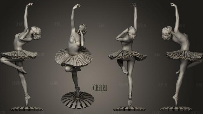 Ballerina stl model for CNC